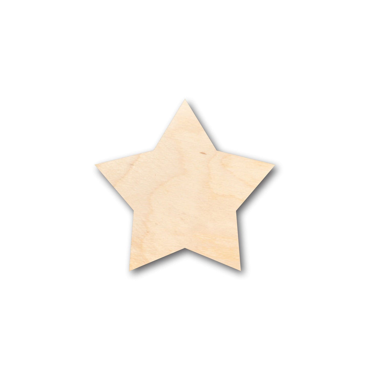 Unfinished Wood Large Fat Star Shape - Craft - up to 46" DIY