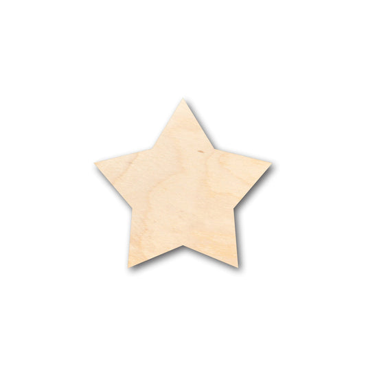 Unfinished Wood Large Fat Star Shape - Craft - up to 46" DIY