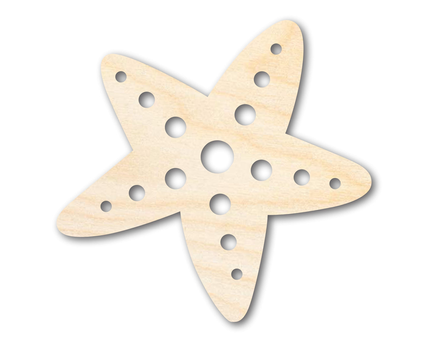 Unfinished Wood Starfish Shape | Beach Craft Cutout | up to 46" DIY