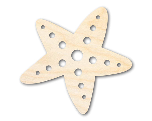 Unfinished Wood Starfish Shape | Beach Craft Cutout | up to 46" DIY