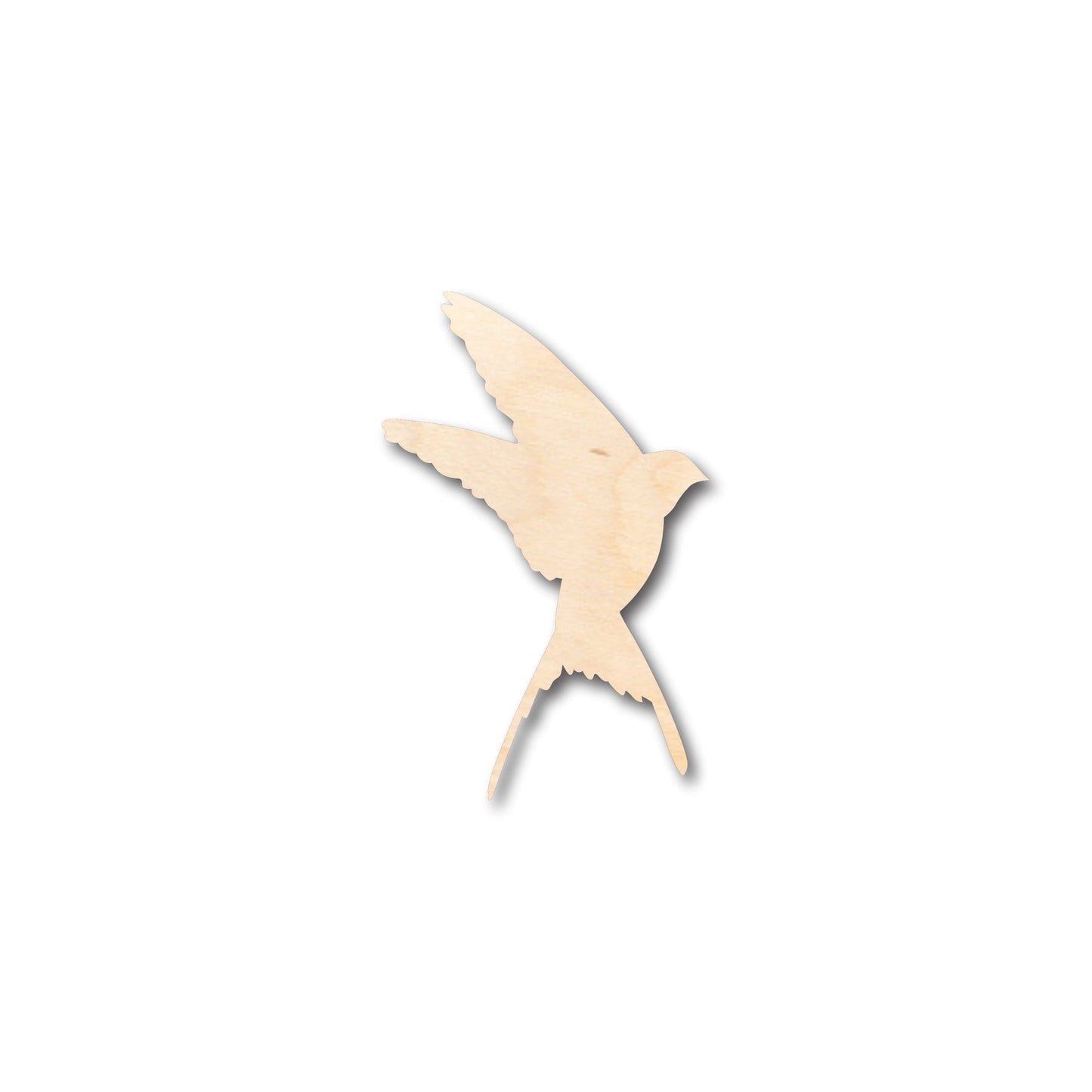 Unfinished Wood Swallow Shape - Craft - up to 46" DIY