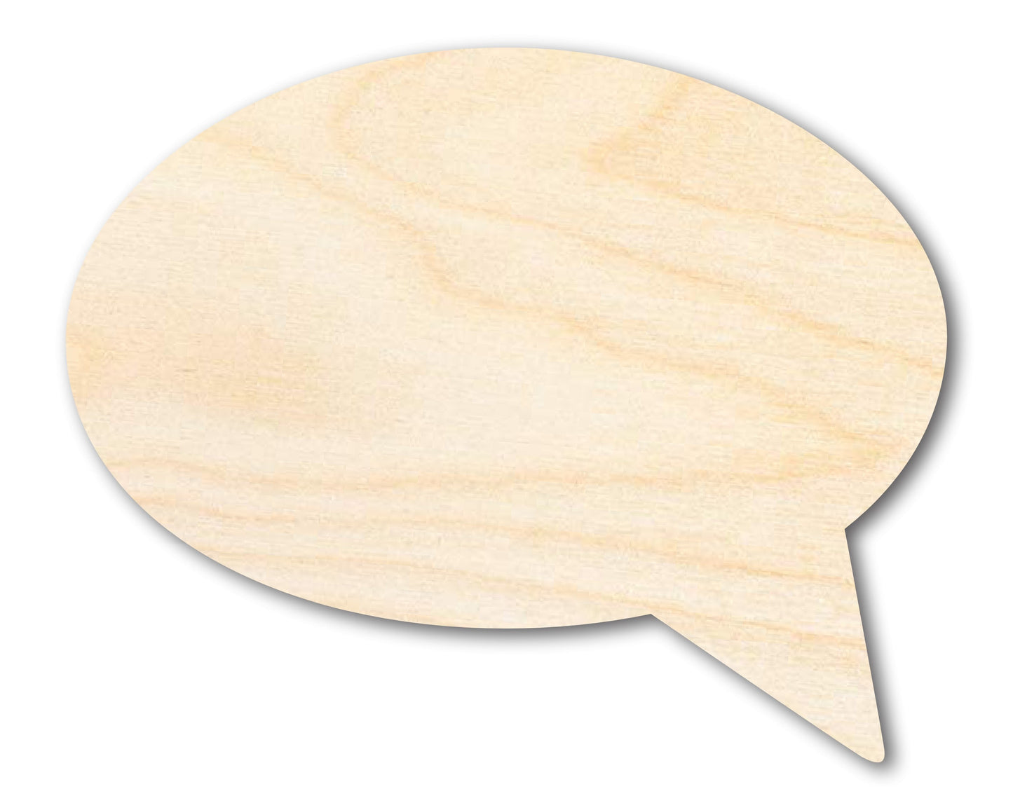 Unfinished Wood Speech Bubble Shape | Craft Cutout | up to 46" DIY