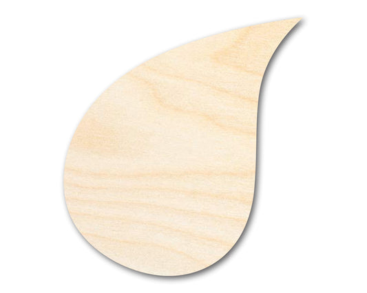 Unfinished Wood Rain Drop Silhouette - Weather Craft - up to 46" DIY
