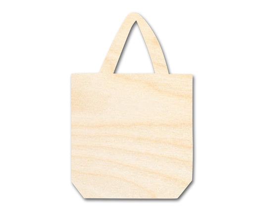 Unfinished Wood Shopping Bag Shape | Craft Cutout | up to 46" DIY