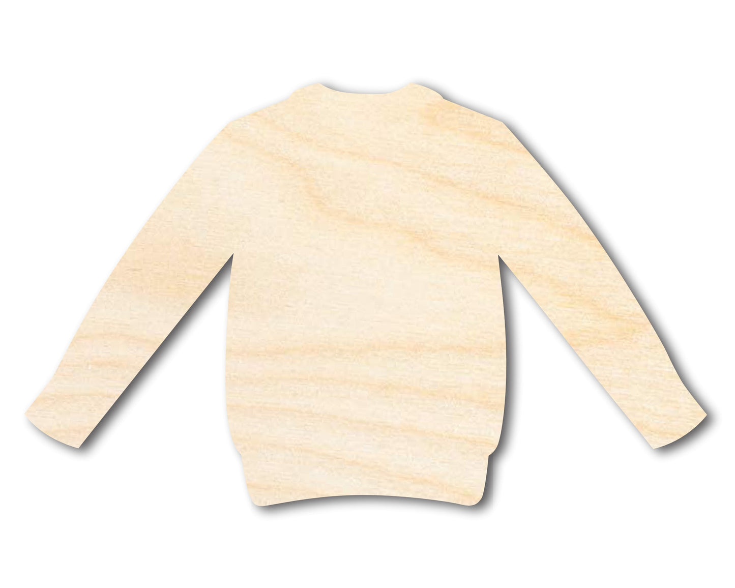 Unfinished Wood Sweater Shape - Clothing Craft - up to 46" DIY