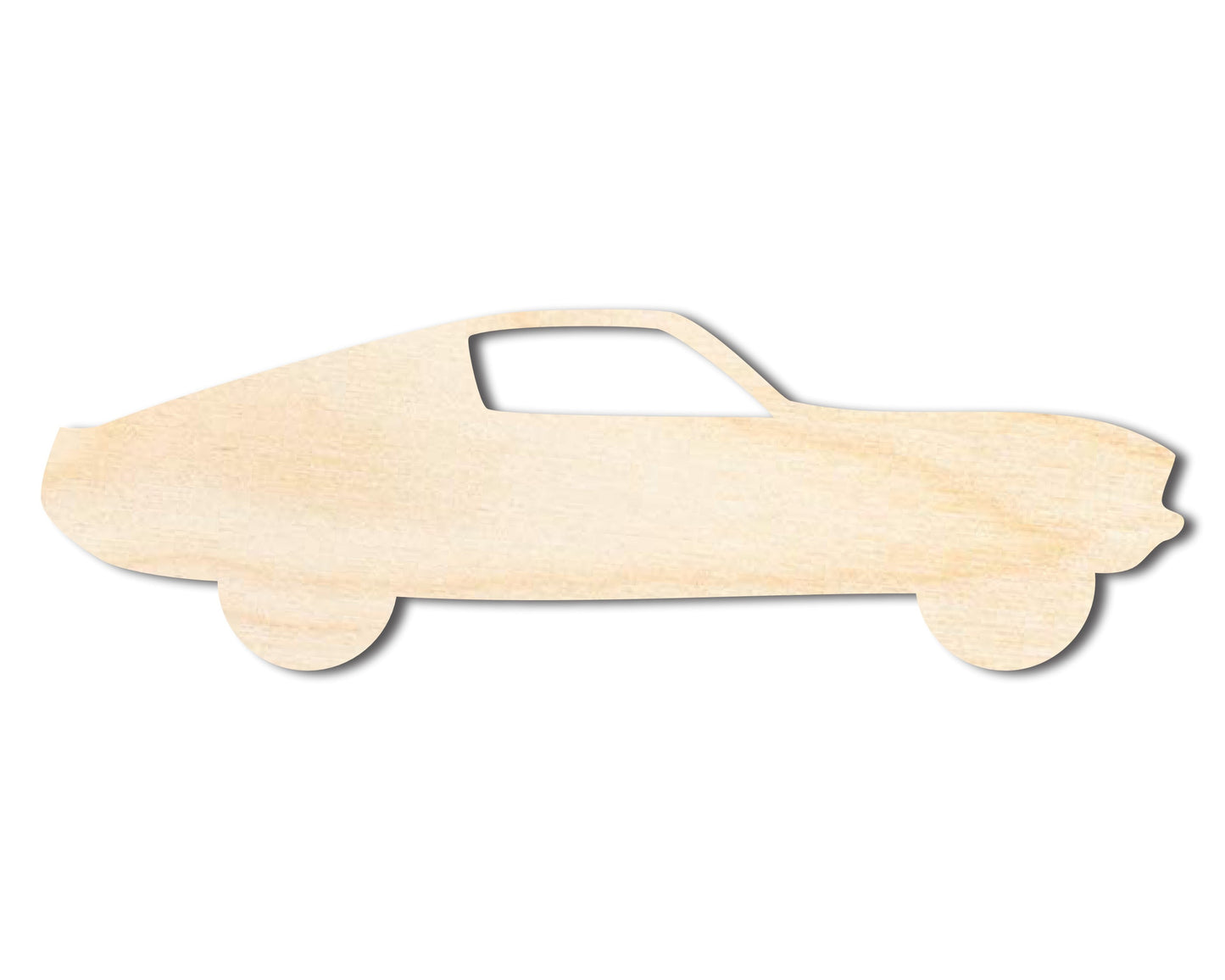 Unfinished Wood Muscle Car Shape - Car Craft - up to 46" DIY