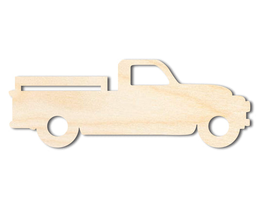 Unfinished Wood Vintage Pickup Truck Shape - Vehicle Truck Craft - up to 46" DIY