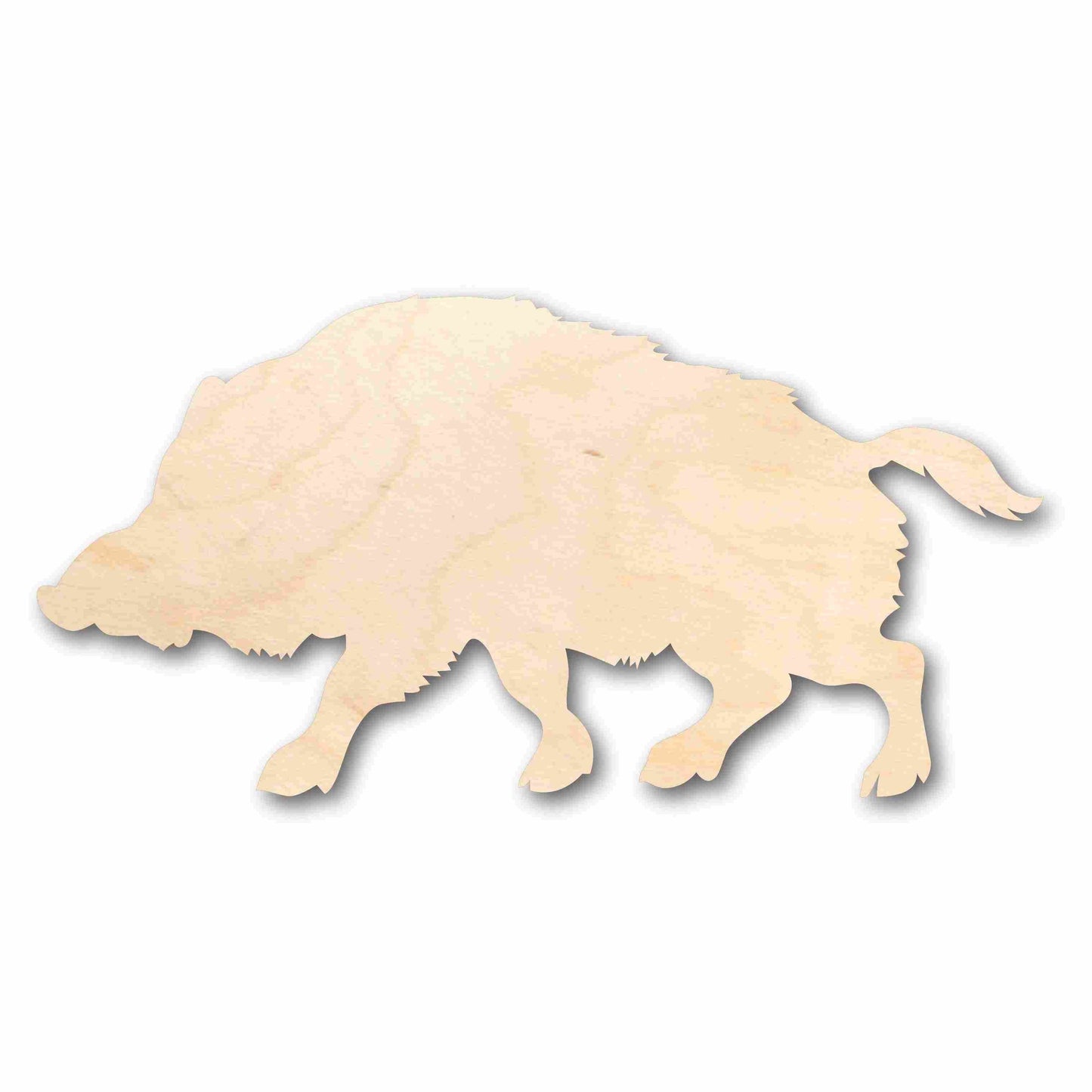 Unfinished Wood Warthog Wild Pig Silhouette - Craft- up to 46" DIY