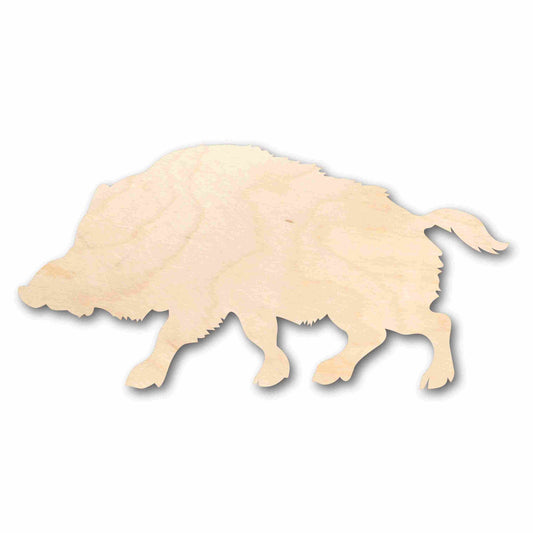 Unfinished Wood Warthog Wild Pig Silhouette - Craft- up to 46" DIY