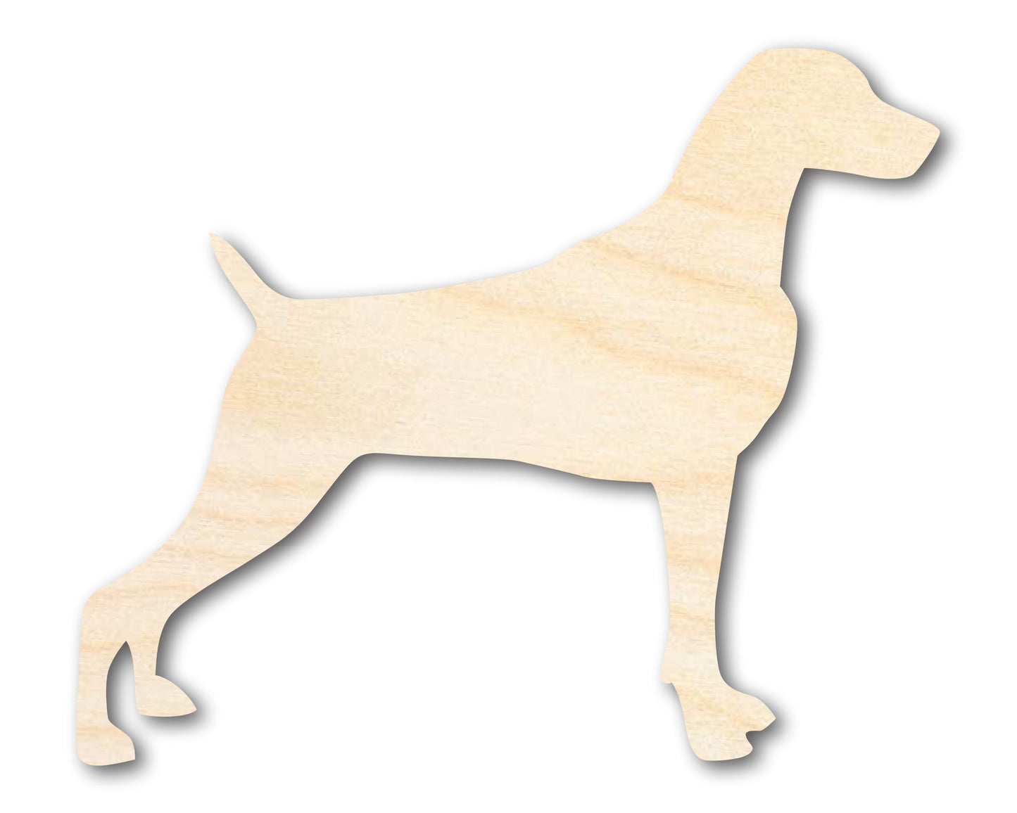Unfinished Wood Weimaraner Dog Shape - Pet Craft - up to 46"