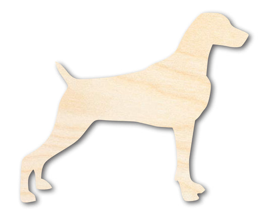 Unfinished Wood Weimaraner Dog Shape - Pet Craft - up to 46"