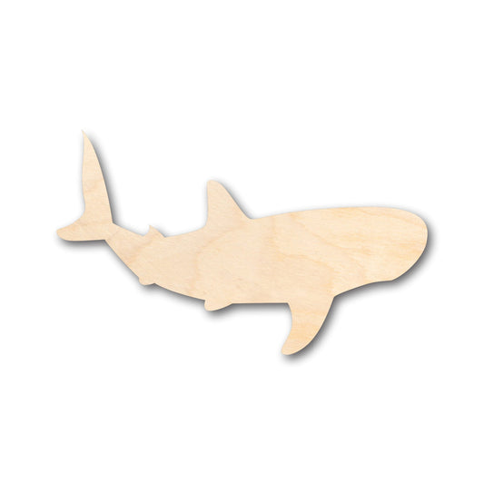 Unfinished Wood Whale Shark Shape - Craft - up to 46" DIY