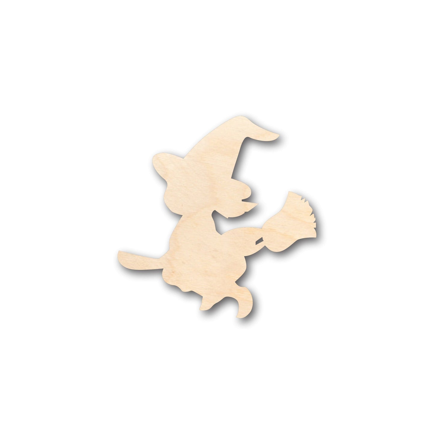 Unfinished Wood Witch Shape - Craft - up to 46" DIY