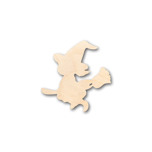 Unfinished Wood Witch Shape - Craft - up to 46" DIY