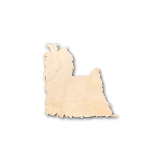Unfinished Wood Yorkie Shape - Craft - up to 46" DIY
