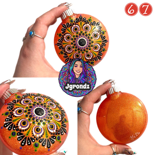 3” Halloween Mandala Ornament