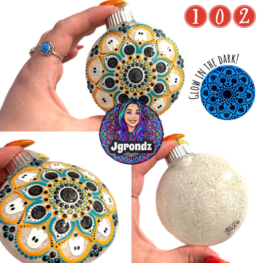 3” Halloween Mandala Ornament
