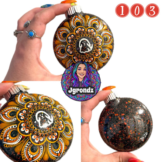 3” Halloween Mandala Ornament