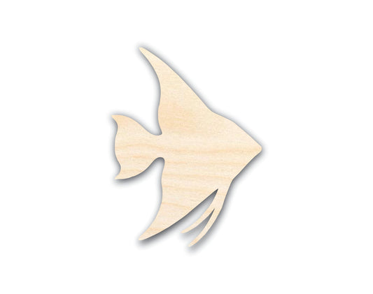 Unfinished Wood Angelfish Shape - Craft - up to 46"