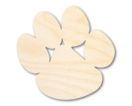 Unfinished Wood Bear Paw Shape - Craft - up to 46"
