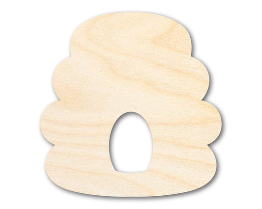 Unfinished Wood Beehive Shape - Craft - up to 46"