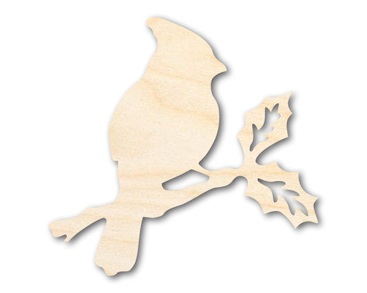 Unfinished Wood Bird on Branch Shape - Craft - up to 46"