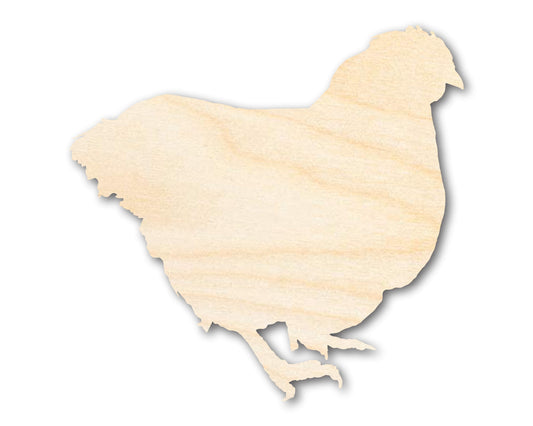 Unfinished Wood Chicken Shape - Craft - up to 46"