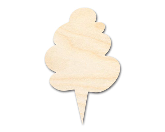 Unfinished Wood Cotton Candy Shape - Craft - up to 46"