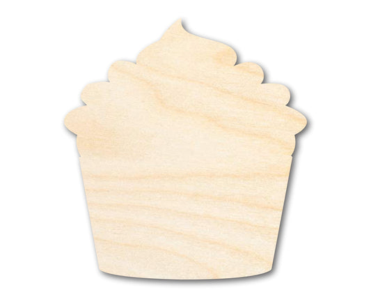Unfinished Wood Cupcake Shape - Craft - up to 46"