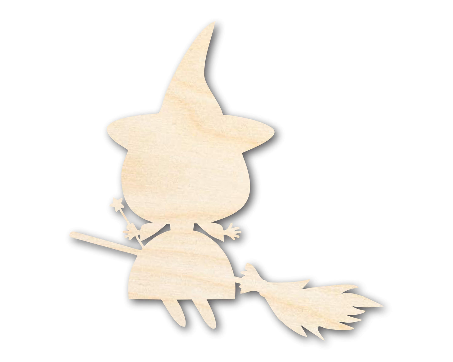 Unfinished Wood Good Witch Shape - Craft - up to 46"