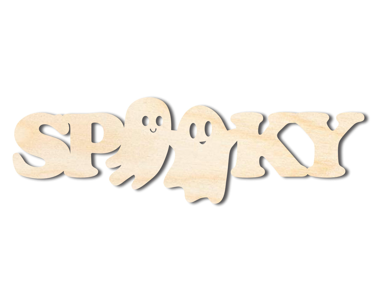 Unfinished Wood Spooky Shape - Craft - up to 46"