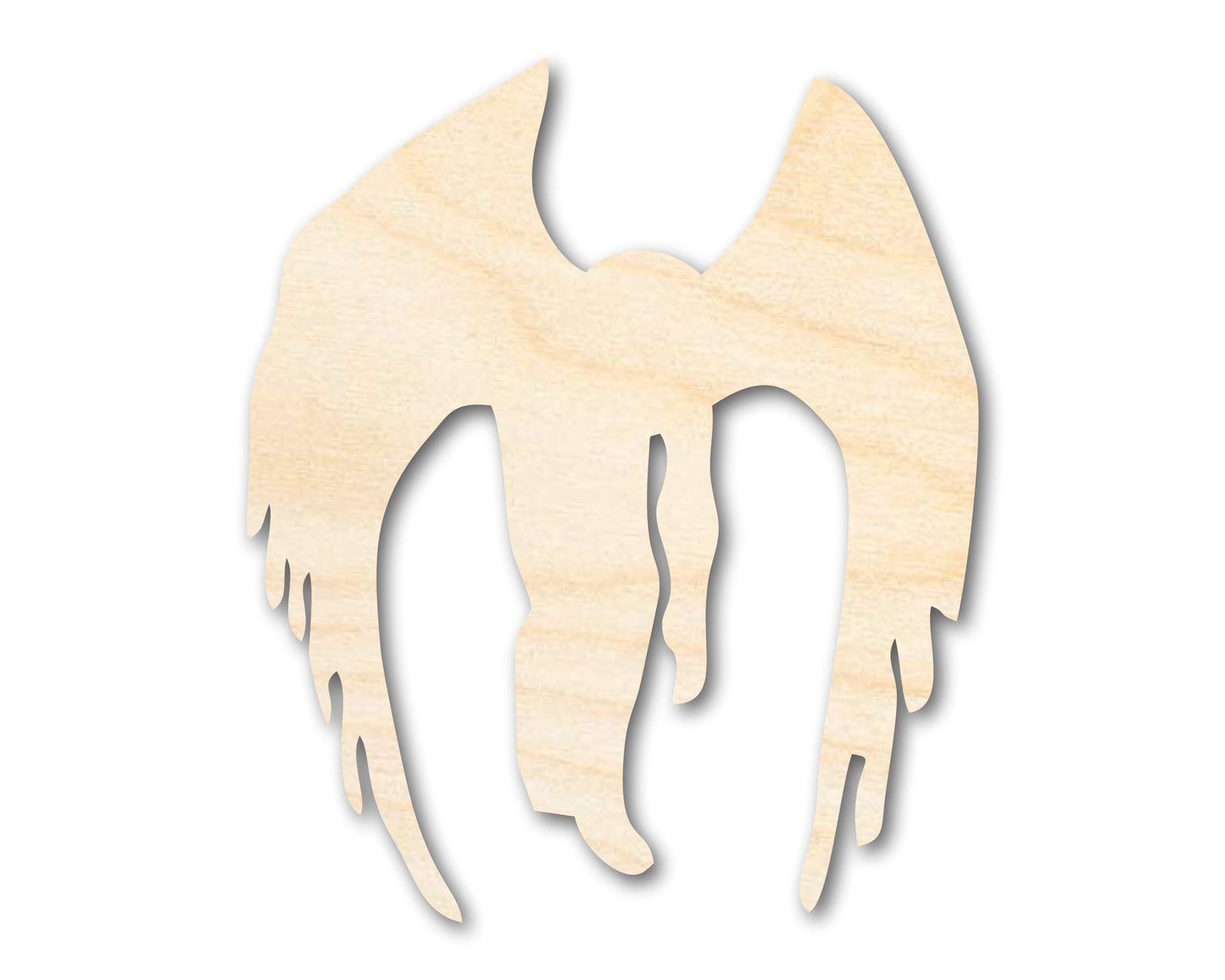 Unfinished Wood Mothman Shape - Craft - up to 46"