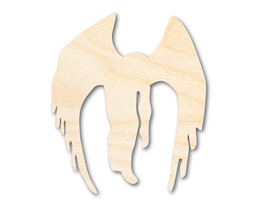 Unfinished Wood Mothman Shape - Craft - up to 46"