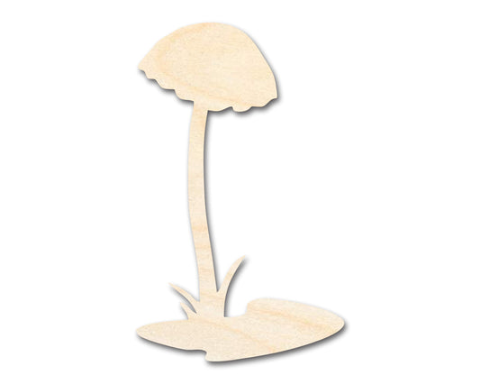 Unfinished Wood Mushroom Shape - Craft - up to 46"