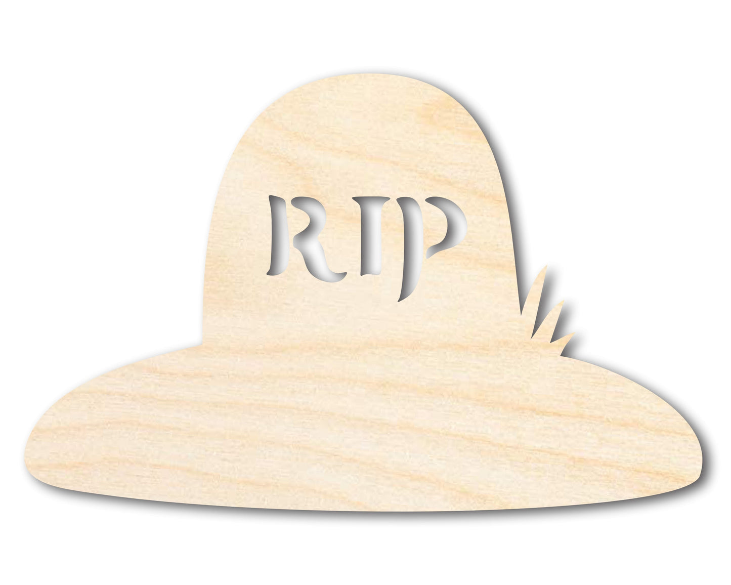 Unfinished Wood RIP Grave Shape - Craft - up to 46"