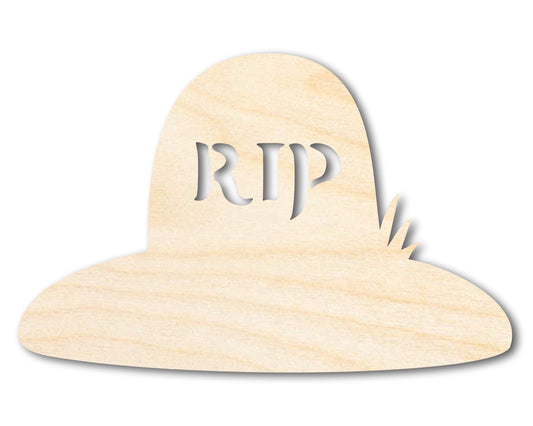 Unfinished Wood RIP Grave Shape - Craft - up to 46"