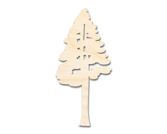 Unfinished Wood Sequoia Tree Shape - Craft - up to 46"