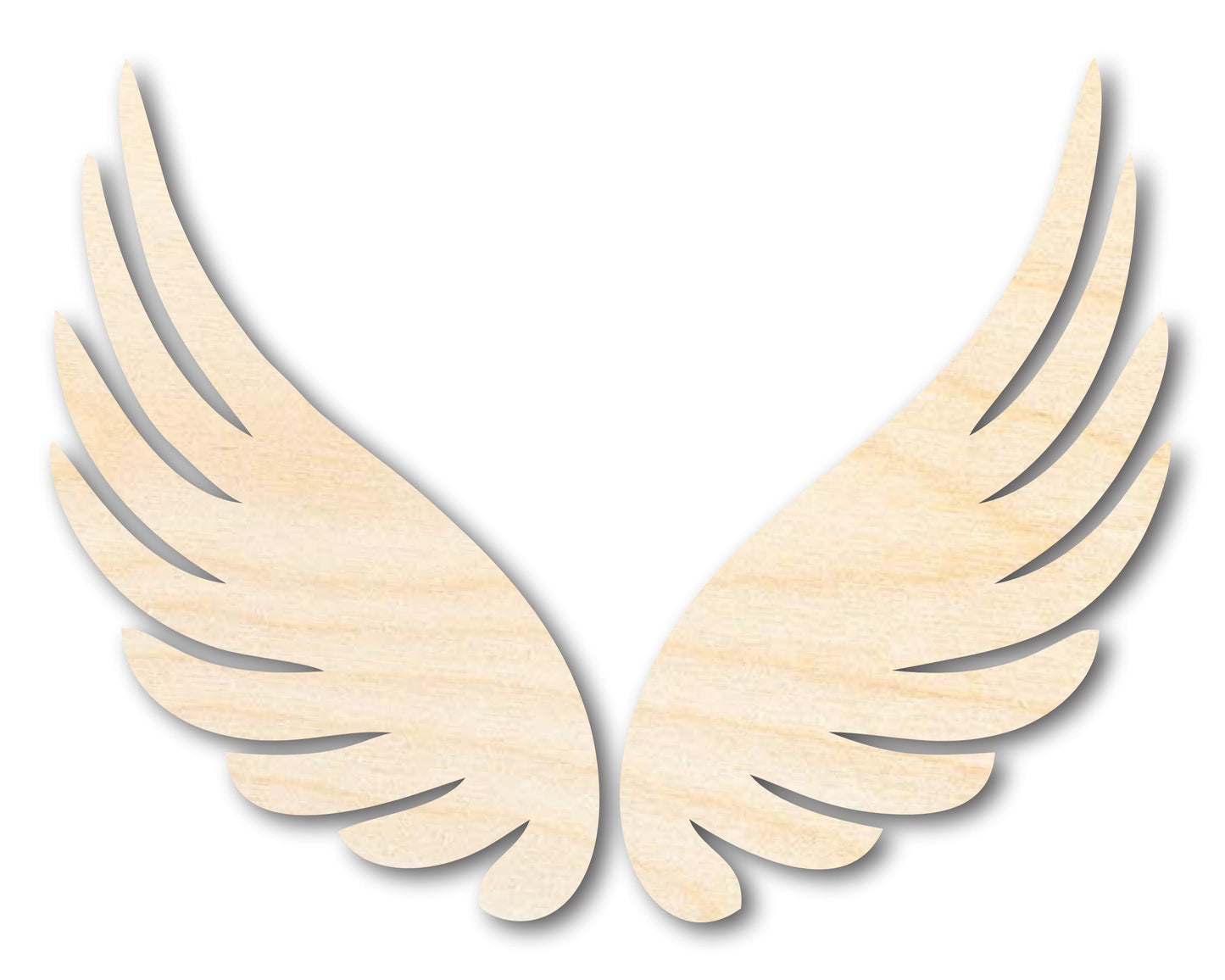 Unfinished Wood Angel Wings Shape - Craft - up to 46"