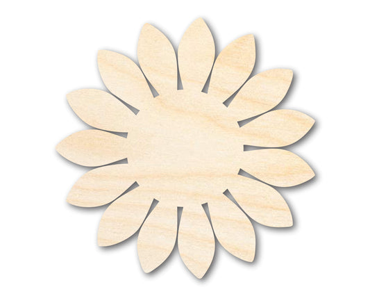 Unfinished Wood Sunflower Shape - Craft - up to 46"