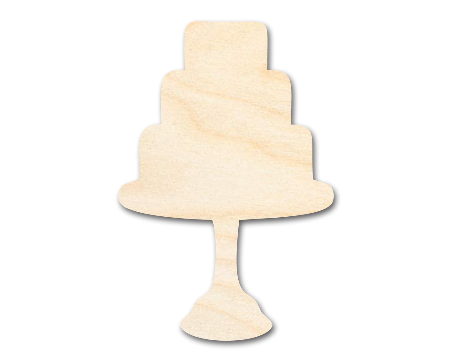 Unfinished Wood Tiered Cake Shape - Craft - up to 46"