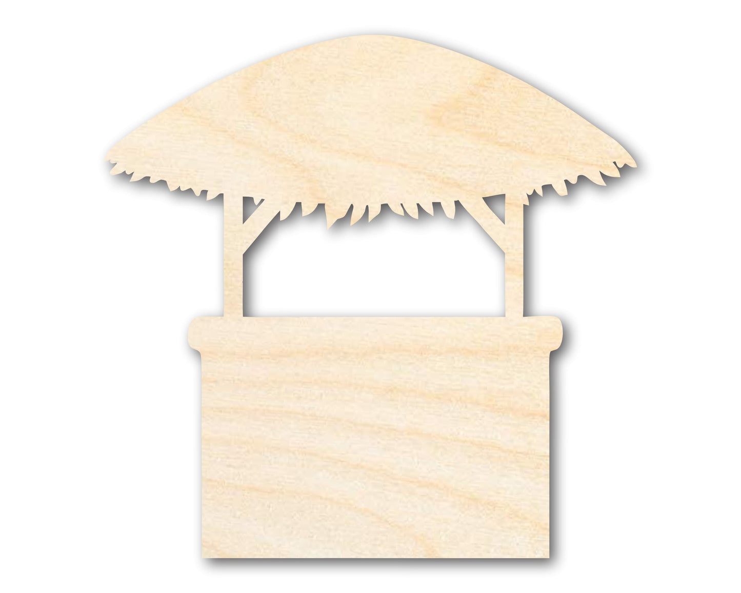 Unfinished Wood Tiki Bar Shape - Craft - up to 46"