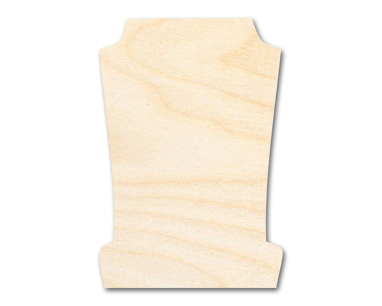 Unfinished Wood Tombstone Shape - Craft - up to 46"