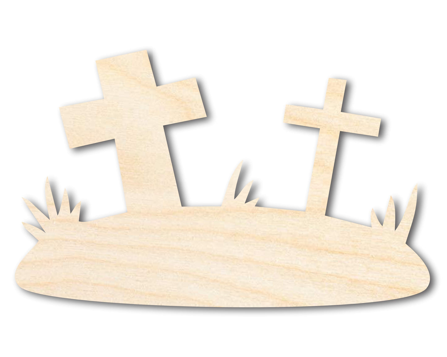 Unfinished Wood Graveyard Shape - Craft - up to 46"