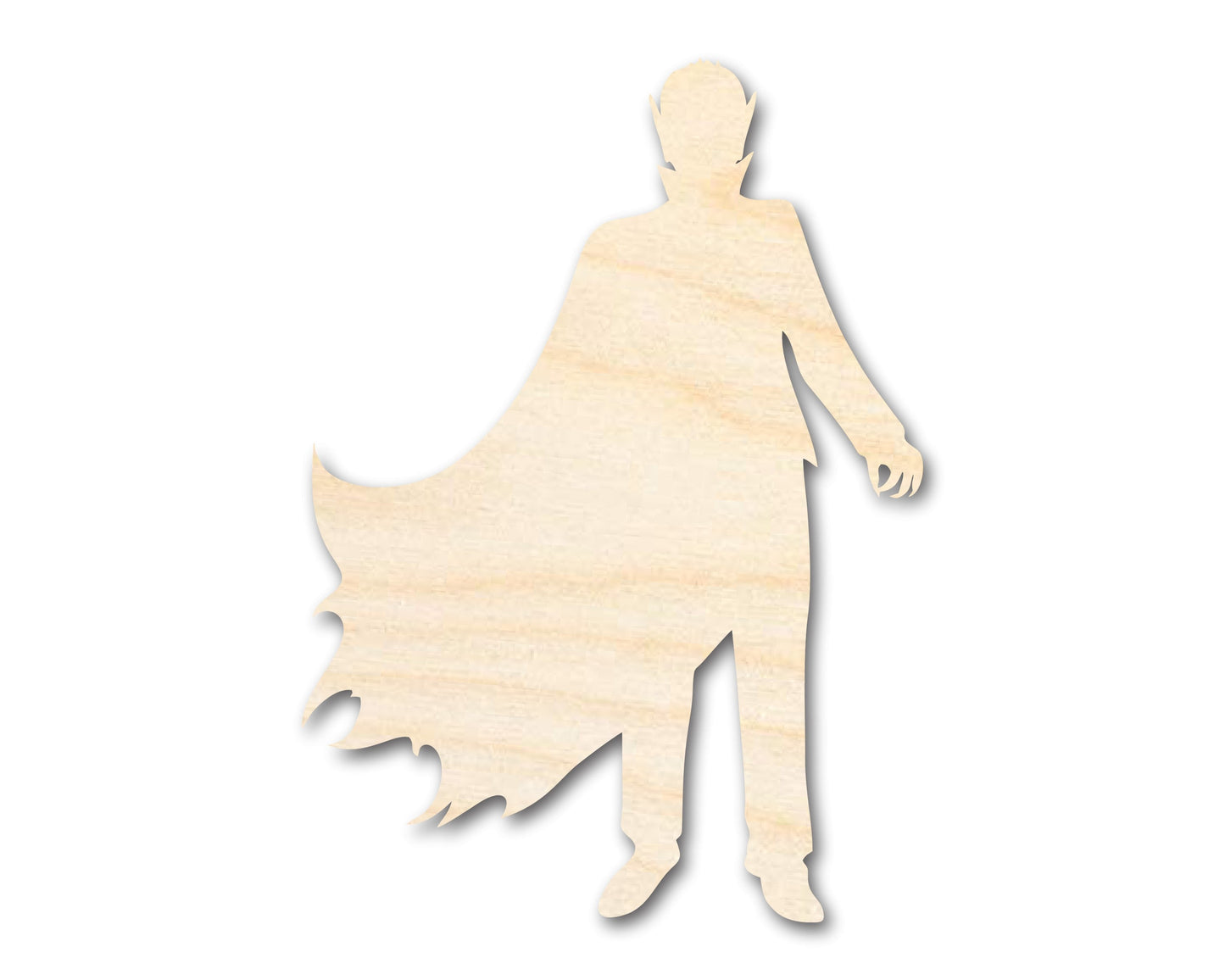 Unfinished Wood Vampire Shape - Craft - up to 46"