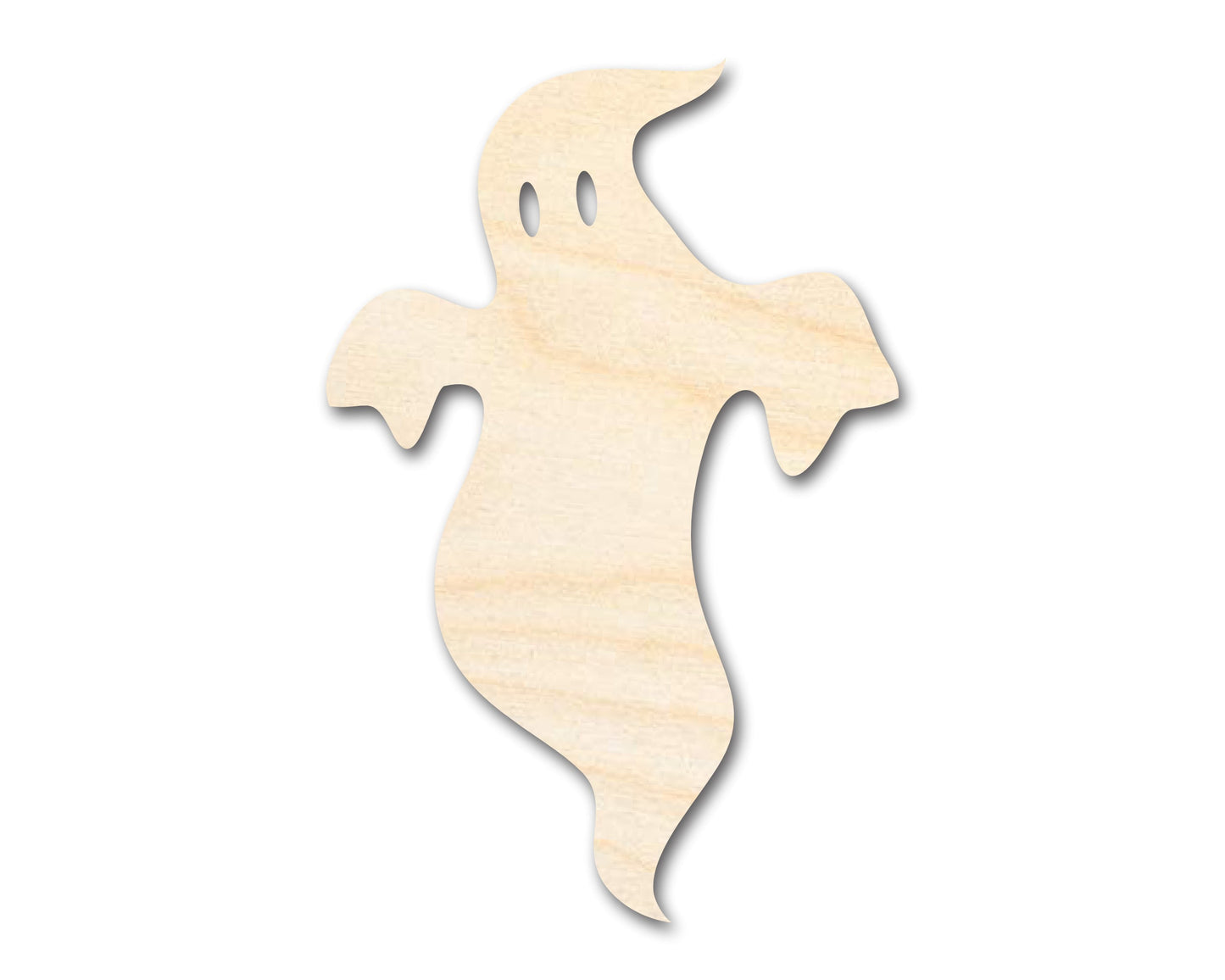 Unfinished Wood Ghost Shape - Craft - up to 46"