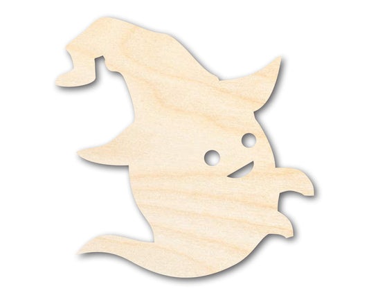Unfinished Wood Wizard Ghost Shape - Craft - up to 46"