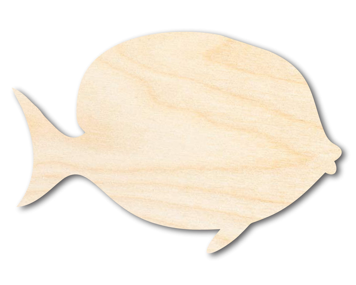 Unfinished Wood Yellow Tang Shape - Craft - up to 46"