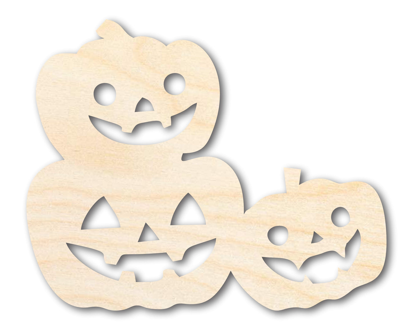 Unfinished Wood Pumpkin Stack Shape - Craft - up to 46"