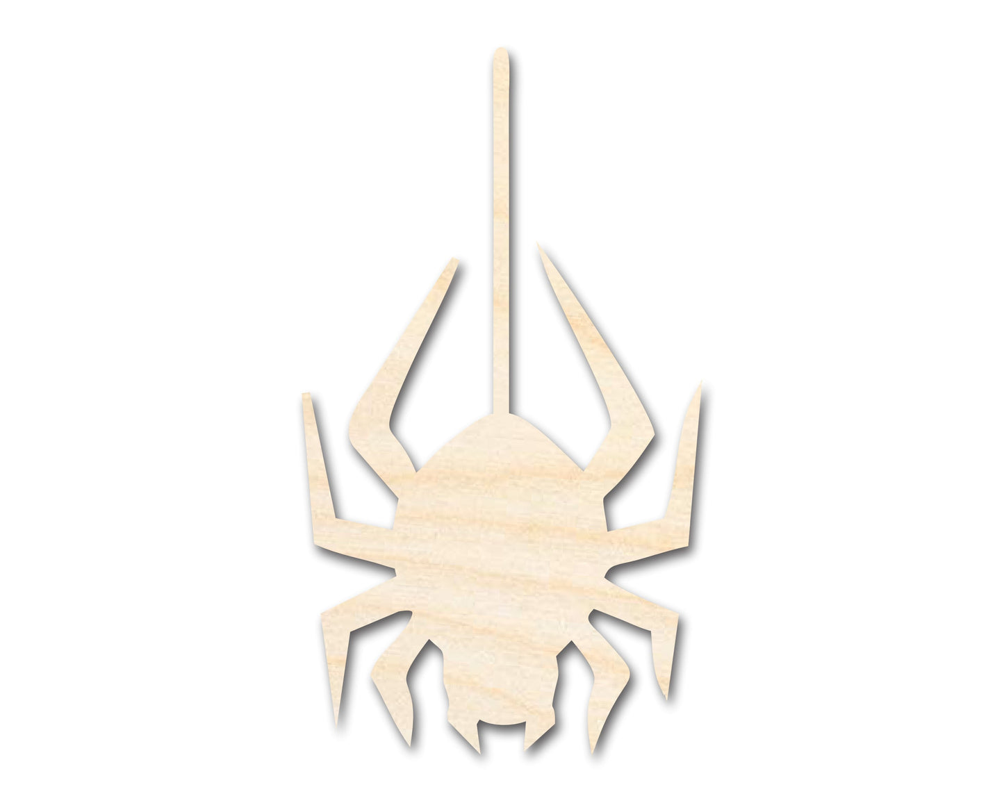 Unfinished Wood Hanging Spider Shape - Craft - up to 46"