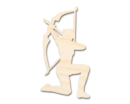 Unfinished Wood Elven Archer Shape - Craft - up to 46"